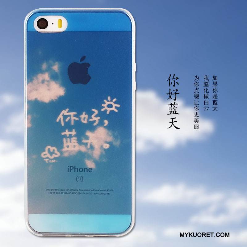 Kuori iPhone Se Silikoni Ultra Jauhe, Kotelo iPhone Se Maalaus Murtumaton Ohut