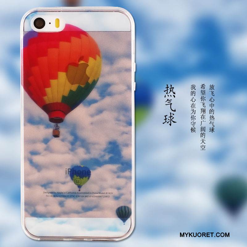 Kuori iPhone Se Silikoni Ultra Jauhe, Kotelo iPhone Se Maalaus Murtumaton Ohut