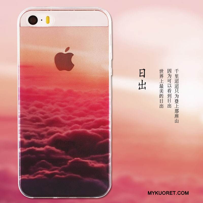 Kuori iPhone Se Silikoni Ultra Jauhe, Kotelo iPhone Se Maalaus Murtumaton Ohut