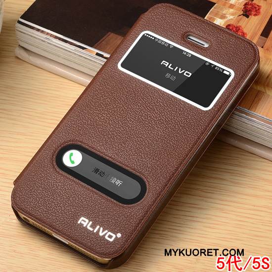 Kuori iPhone Se Suojaus Murtumaton Kulta, Kotelo iPhone Se Nahka Puhelimen Kuoret Pinkki