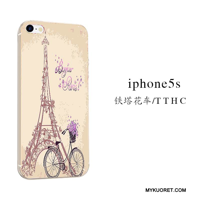 Kuori iPhone Se Suojaus Trendi Sininen, Kotelo iPhone Se Sarjakuva Ihana Super Söpö