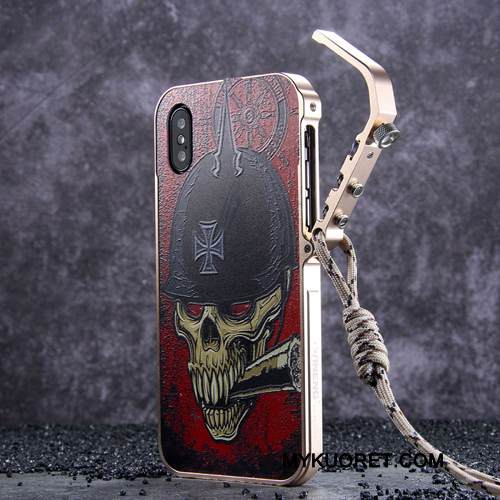 Kuori iPhone X Laukut Kehys Tide-brändi, Kotelo iPhone X Metalli Puhelimen Kuoret Uusi