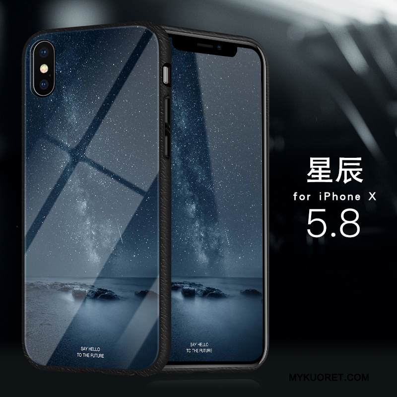 Kuori iPhone X Laukut Keltainen Lasi, Kotelo iPhone X Silikoni Ohut Murtumaton