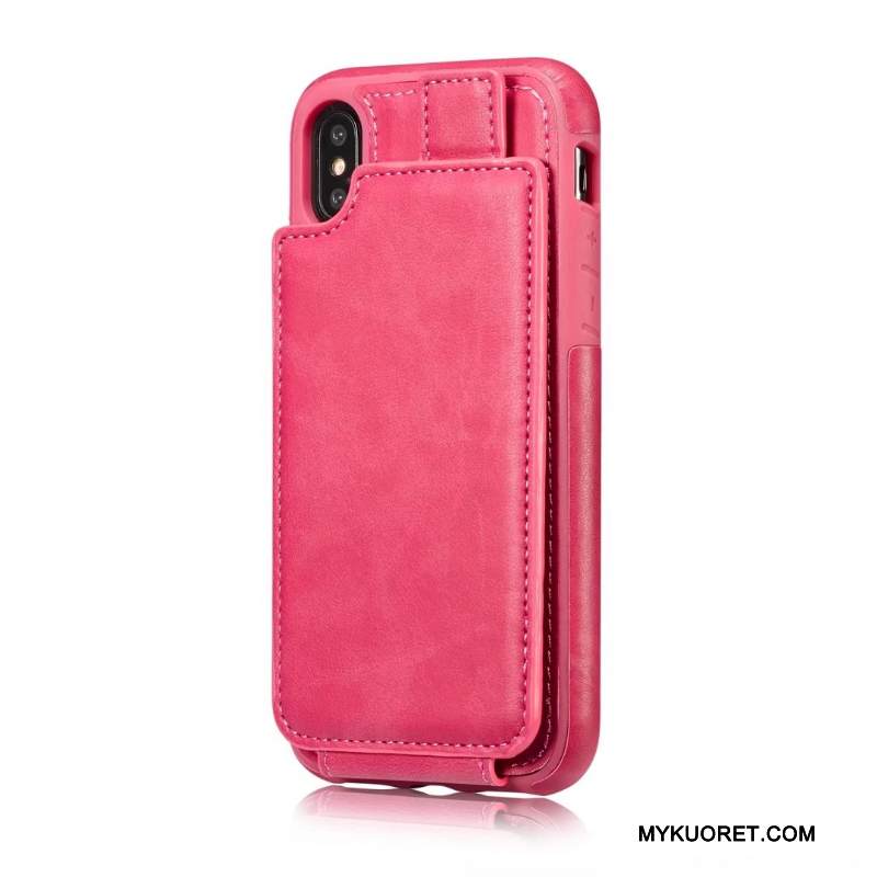 Kuori iPhone X Laukut Khaki Puhelimen Kuoret, Kotelo iPhone X Suojaus Kortti Murtumaton