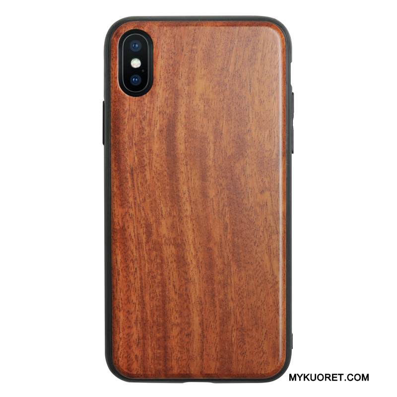 Kuori iPhone X Laukut Murtumaton Pu, Kotelo iPhone X Puu Puhelimen Kuoret