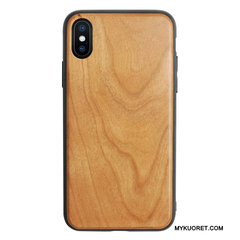 Kuori iPhone X Laukut Murtumaton Pu, Kotelo iPhone X Puu Puhelimen Kuoret