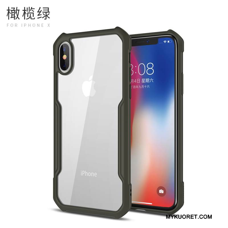 Kuori iPhone X Laukut Murtumaton Puhelimen Kuoret, Kotelo iPhone X Silikoni Ohut Ultra