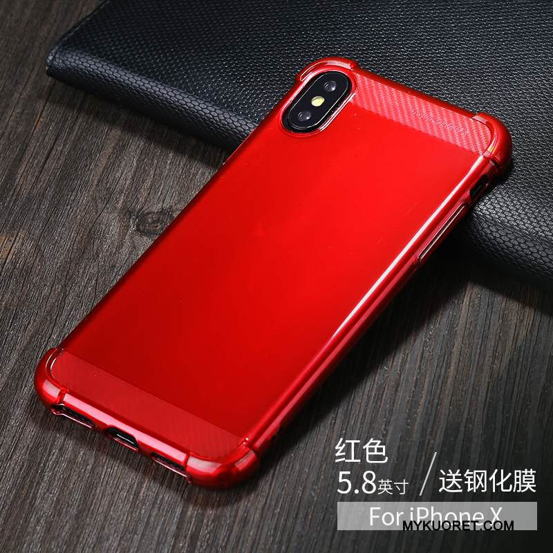 Kuori iPhone X Laukut Murtumaton Puhelimen Kuoret, Kotelo iPhone X Suojaus Uusi Sininen