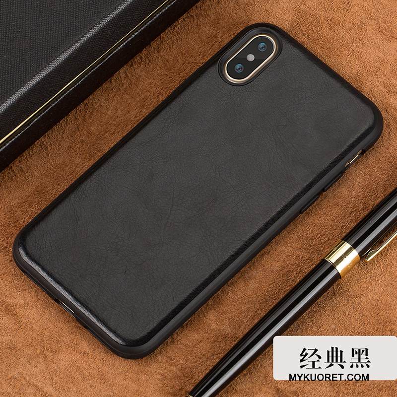 Kuori iPhone X Laukut Musta Murtumaton, Kotelo iPhone X Suojaus Ohut Säteilevä