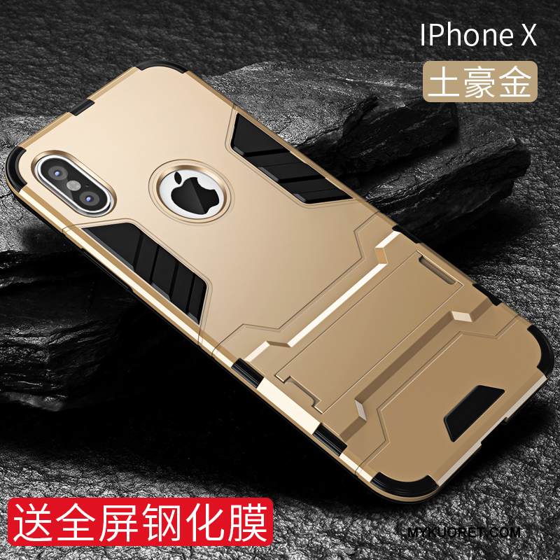 Kuori iPhone X Laukut Uusi Puhelimen Kuoret, Kotelo iPhone X Suojaus Musta Murtumaton