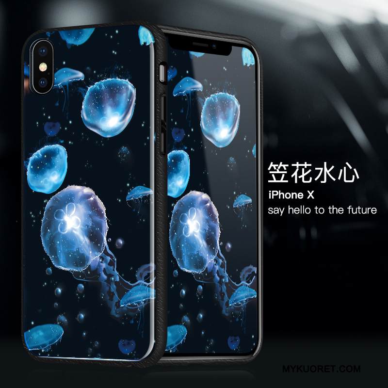 Kuori iPhone X Laukut Violetti Puhelimen Kuoret, Kotelo iPhone X Silikoni Murtumaton Ultra