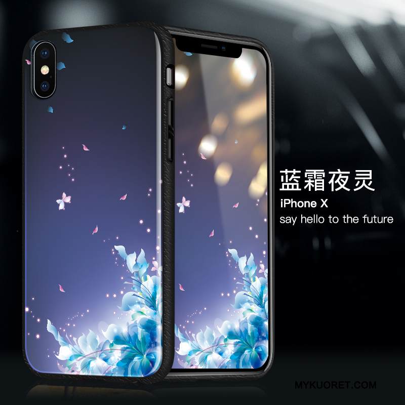 Kuori iPhone X Laukut Violetti Puhelimen Kuoret, Kotelo iPhone X Silikoni Murtumaton Ultra