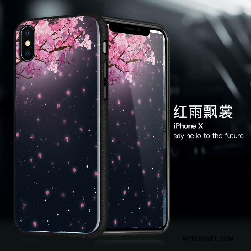 Kuori iPhone X Laukut Violetti Puhelimen Kuoret, Kotelo iPhone X Silikoni Murtumaton Ultra