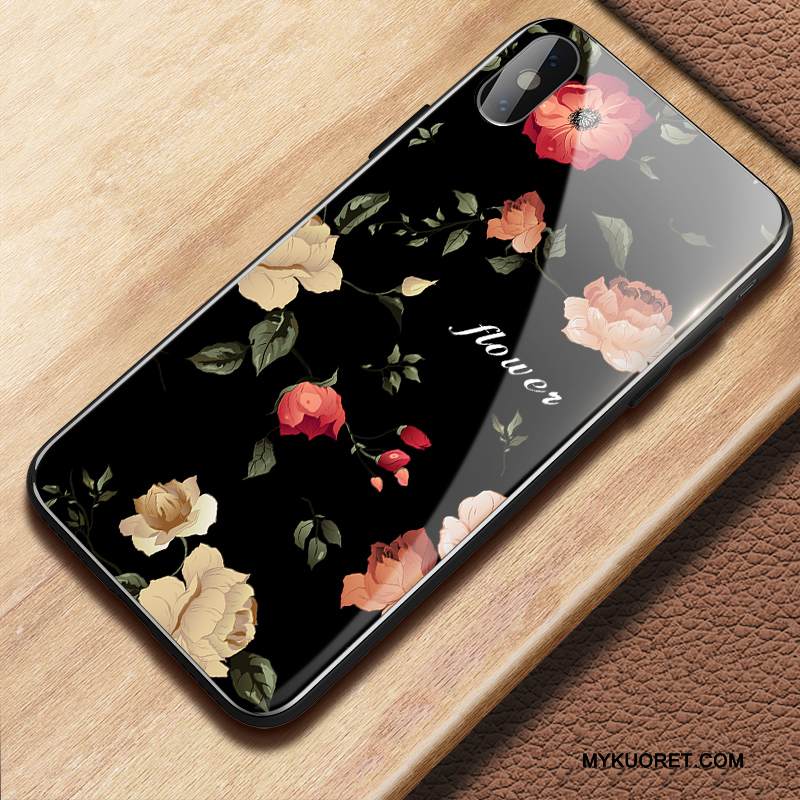 Kuori iPhone X Luova Lasi Uusi, Kotelo iPhone X Laukut Punainen Puhelimen Kuoret