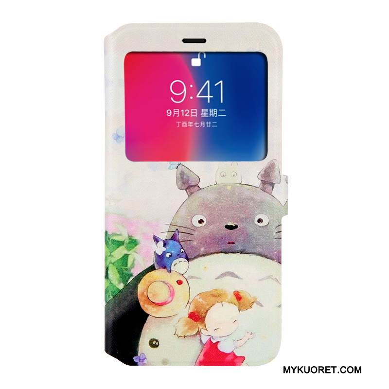 Kuori iPhone X Maalaus Sininen Puhelimen Kuoret, Kotelo iPhone X Suojaus Murtumaton