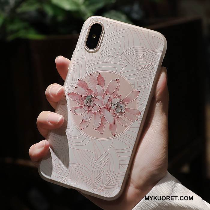 Kuori iPhone X Monivärinen Puhelimen Kuoret Ripustettavat Koristeet, Kotelo iPhone X Laukut Murtumaton Pesty Suede