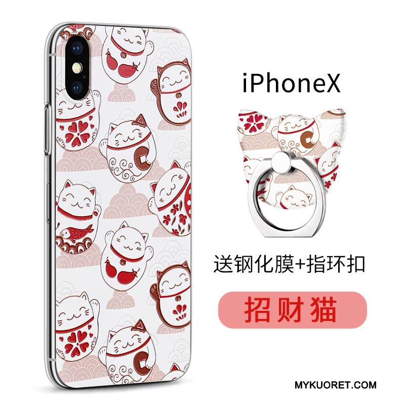 Kuori iPhone X Monivärinen Uusi Läpinäkyvä, Kotelo iPhone X Suojaus Murtumaton Puhelimen Kuoret