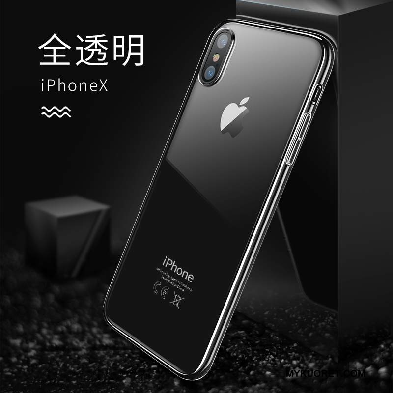 Kuori iPhone X Murtumaton Läpinäkyvä, Kotelo iPhone X Uusi Ohut