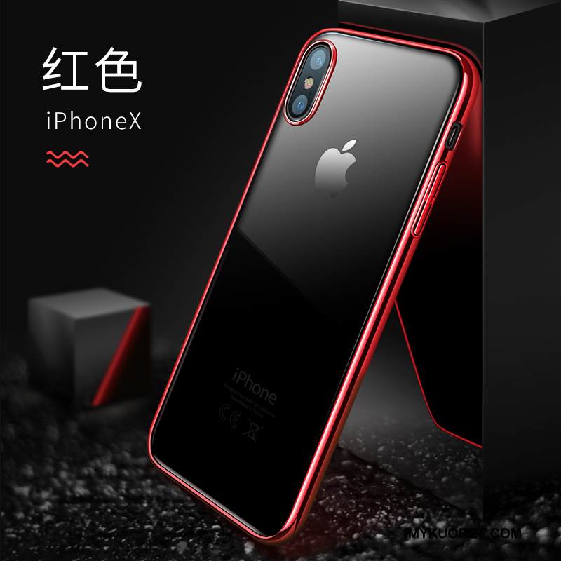 Kuori iPhone X Murtumaton Läpinäkyvä, Kotelo iPhone X Uusi Ohut