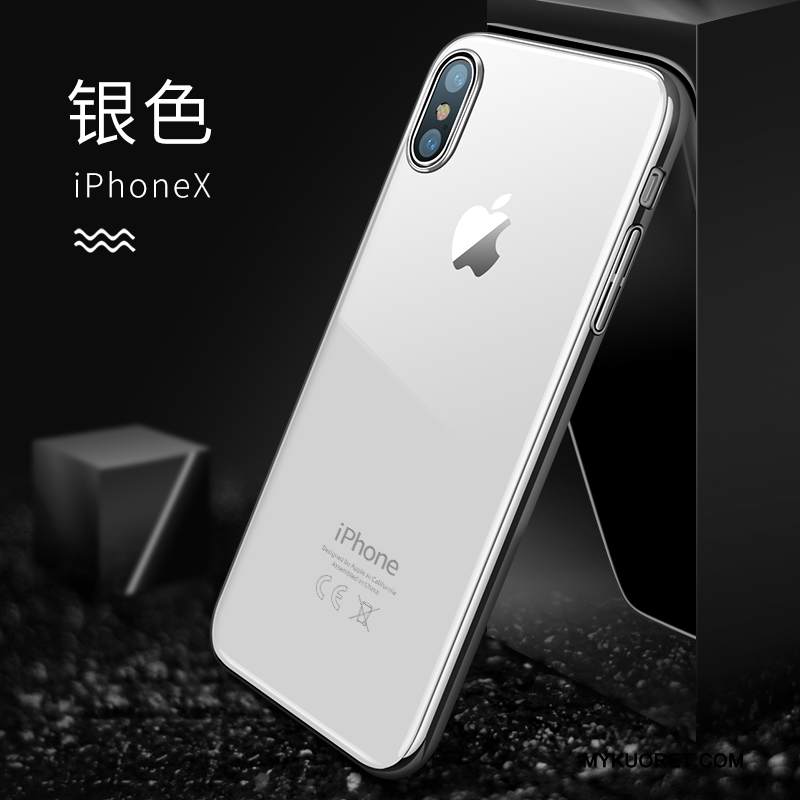 Kuori iPhone X Murtumaton Läpinäkyvä, Kotelo iPhone X Uusi Ohut