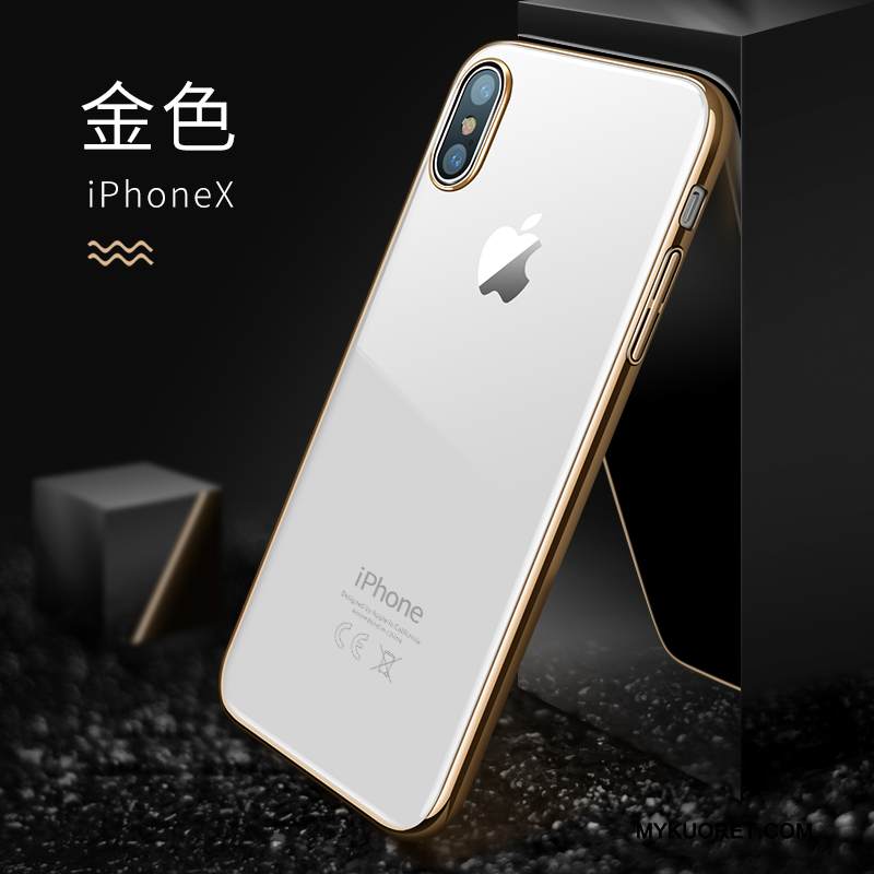 Kuori iPhone X Murtumaton Läpinäkyvä, Kotelo iPhone X Uusi Ohut