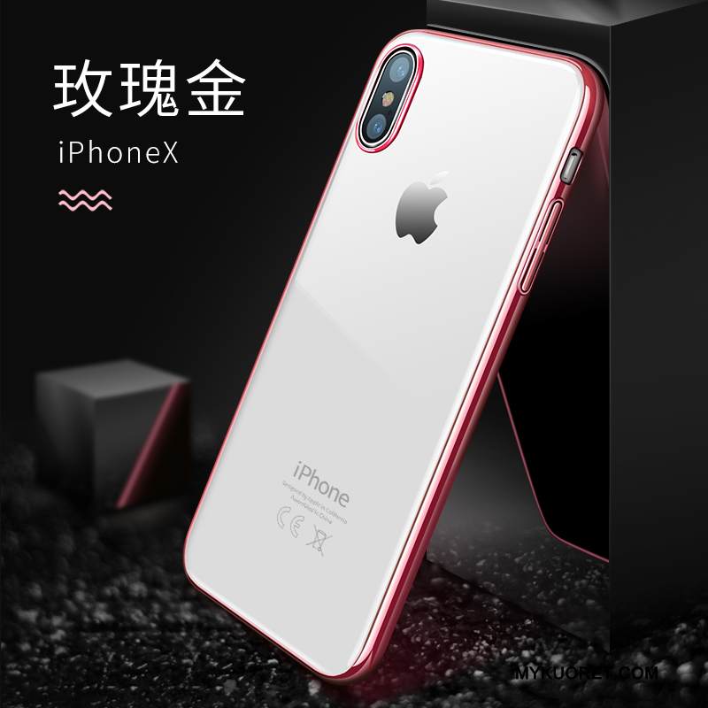 Kuori iPhone X Murtumaton Läpinäkyvä, Kotelo iPhone X Uusi Ohut