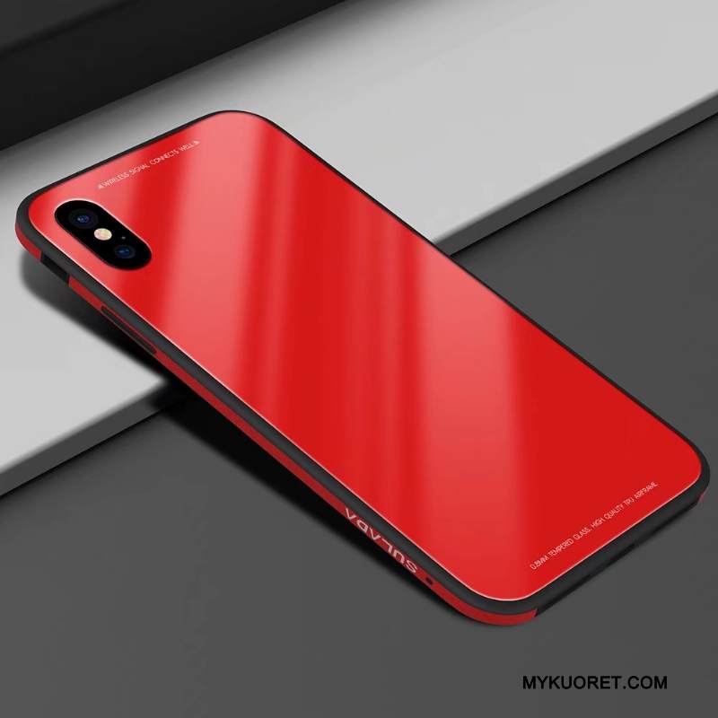 Kuori iPhone X Nahka Murtumaton Puhelimen Kuoret, Kotelo iPhone X Silikoni Valkoinen