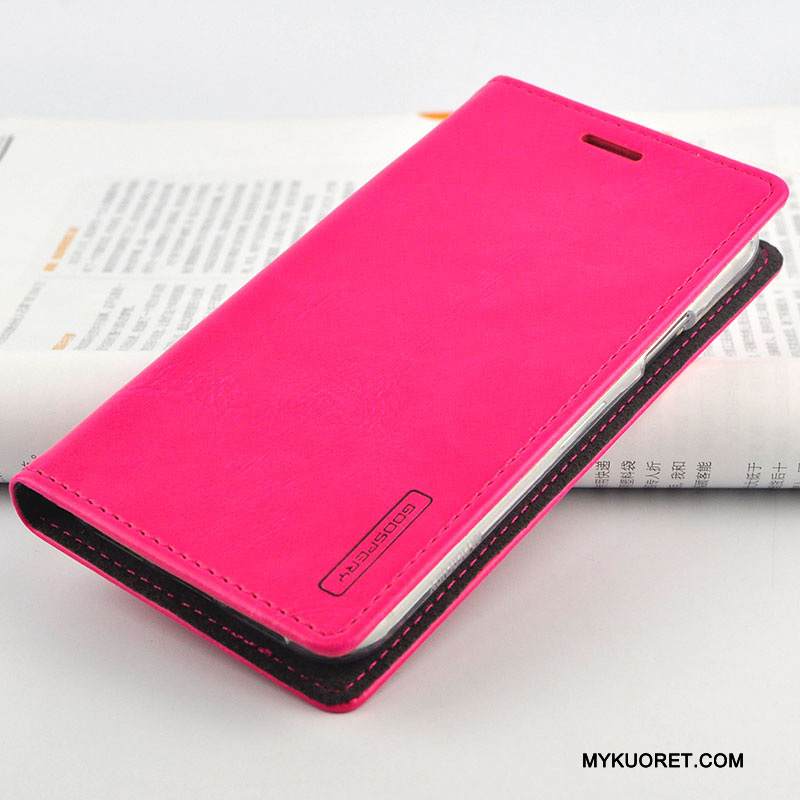 Kuori iPhone X Nahka Murtumaton Punainen, Kotelo iPhone X Laukut Puhelimen Kuoret Uusi