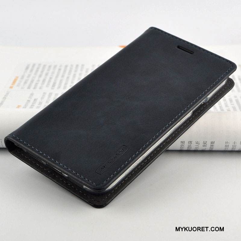 Kuori iPhone X Nahka Murtumaton Punainen, Kotelo iPhone X Laukut Puhelimen Kuoret Uusi