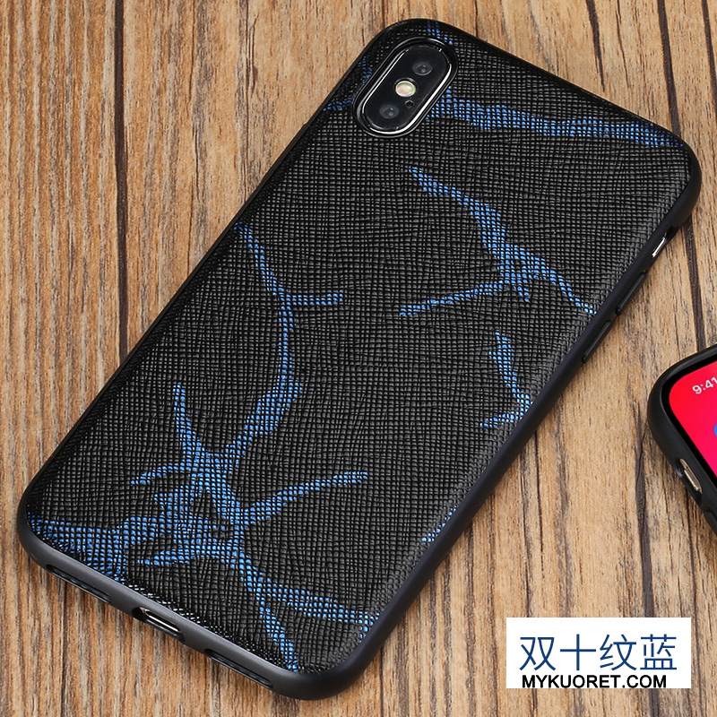 Kuori iPhone X Nahka Punainen Takakansi, Kotelo iPhone X Ylellisyys Puhelimen Kuoret Persoonallisuus