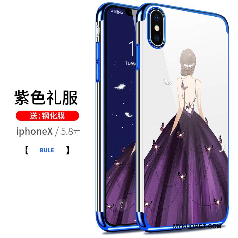 Kuori iPhone X Pehmeä Neste Ohut Uusi, Kotelo iPhone X Laukut Murtumaton Pinnoitus