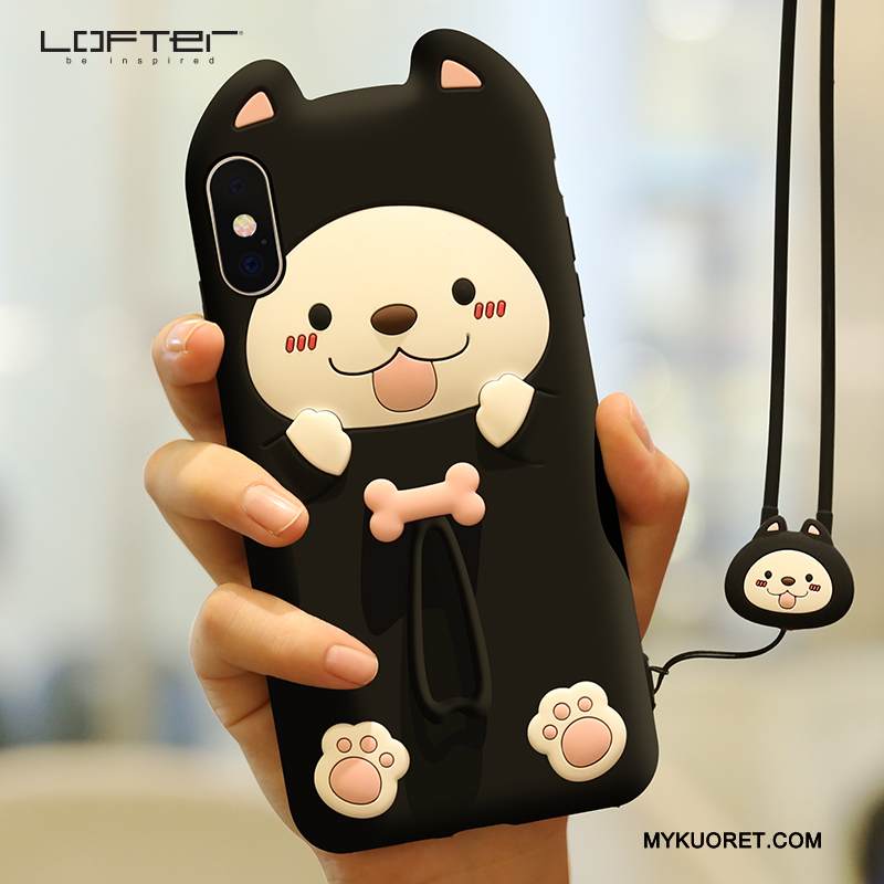 Kuori iPhone X Sarjakuva Murtumaton Ihana, Kotelo iPhone X Pehmeä Neste Uusi Punainen