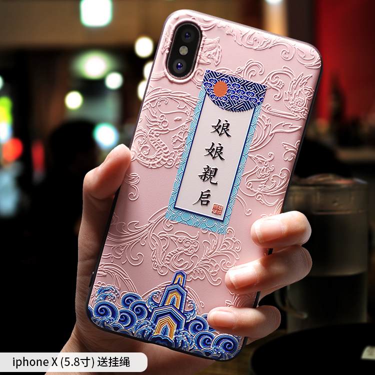 Kuori iPhone X Silikoni Puhelimen Kuoret Rakastunut, Kotelo iPhone X Suojaus Ultra Trendi