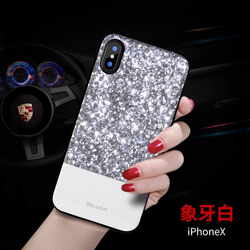 Kuori iPhone X Silikoni Tide-brändi Puhelimen Kuoret, Kotelo iPhone X Laukut Musta Ultra