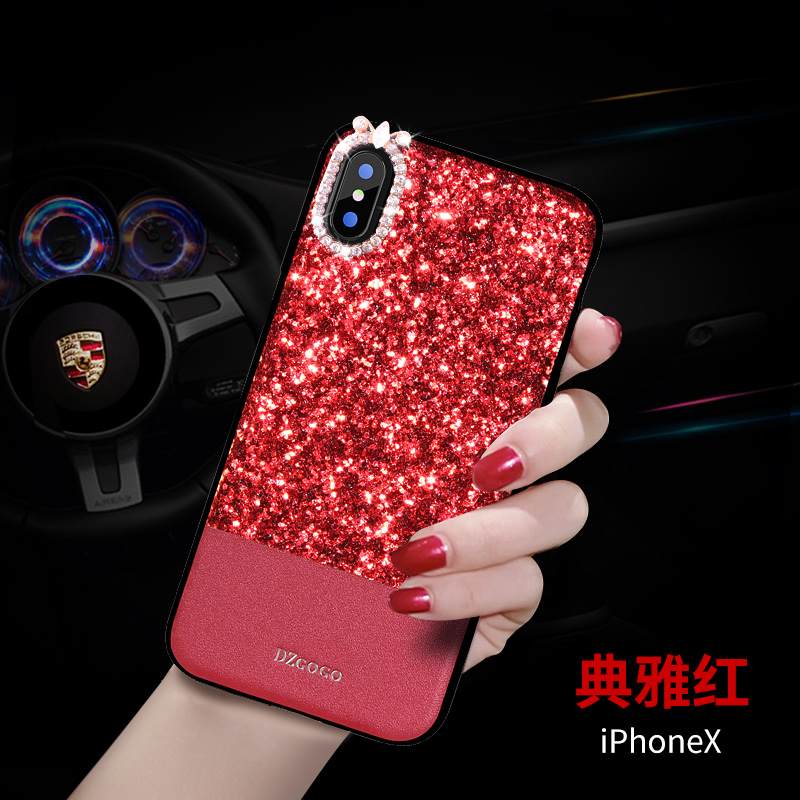 Kuori iPhone X Silikoni Tide-brändi Puhelimen Kuoret, Kotelo iPhone X Laukut Musta Ultra