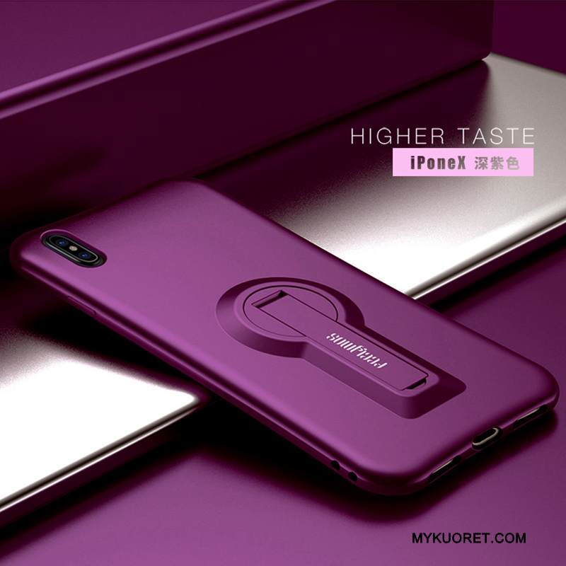 Kuori iPhone X Silikoni Uusi Pesty Suede, Kotelo iPhone X Luova Murtumaton Tide-brändi