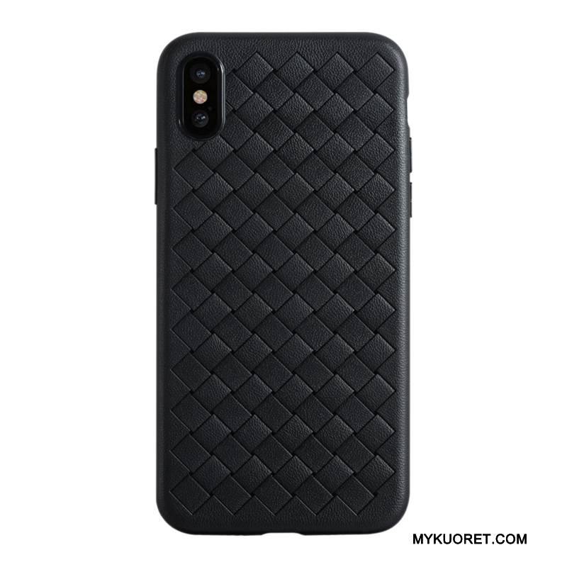 Kuori iPhone X Silikoni Violetti Kukkakuvio, Kotelo iPhone X Laukut Liiketoiminta Puhelimen Kuoret