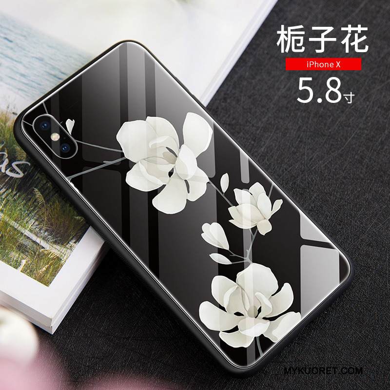 Kuori iPhone X Suojaus Lasi Trendi, Kotelo iPhone X Laukut Ihana Puhelimen Kuoret