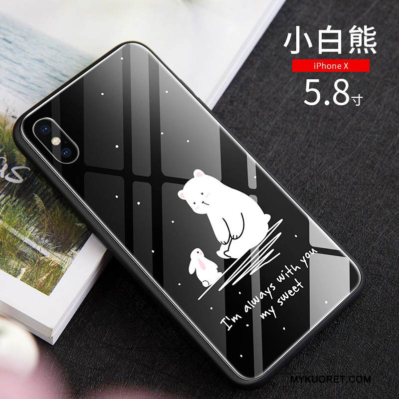 Kuori iPhone X Suojaus Lasi Trendi, Kotelo iPhone X Laukut Ihana Puhelimen Kuoret