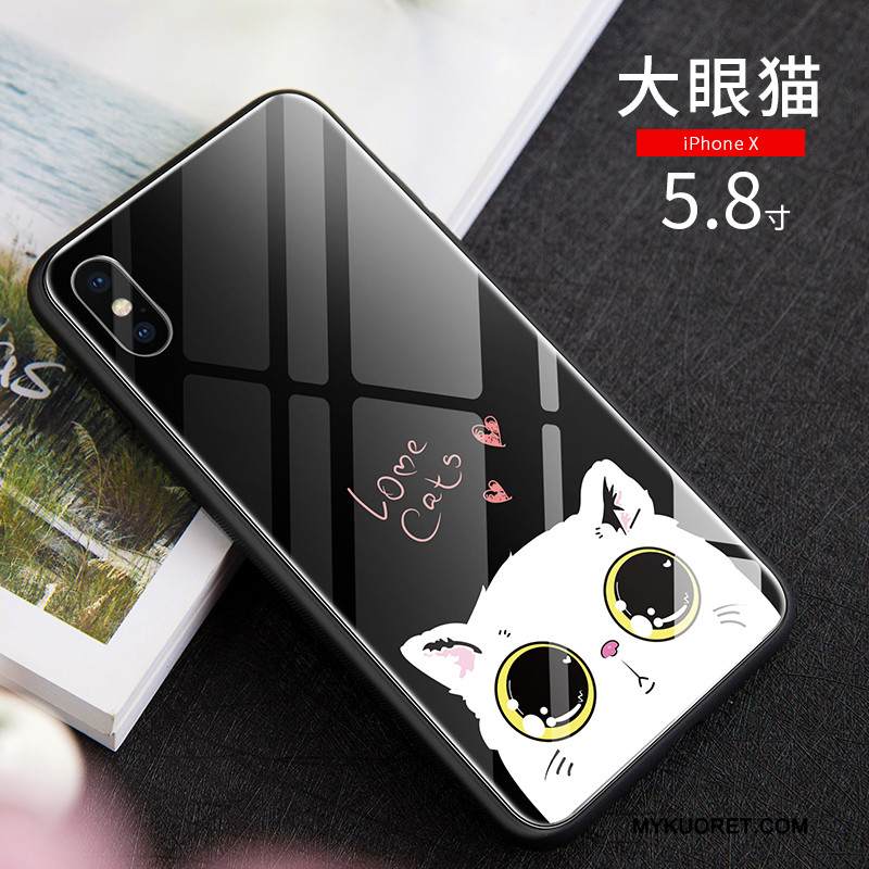 Kuori iPhone X Suojaus Lasi Trendi, Kotelo iPhone X Laukut Ihana Puhelimen Kuoret