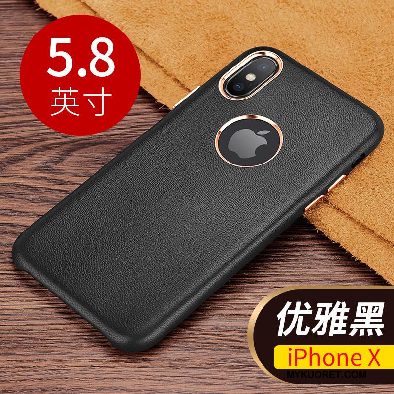 Kuori iPhone X Suojaus Liiketoiminta Uusi, Kotelo iPhone X Nahka Puhelimen Kuoret Murtumaton
