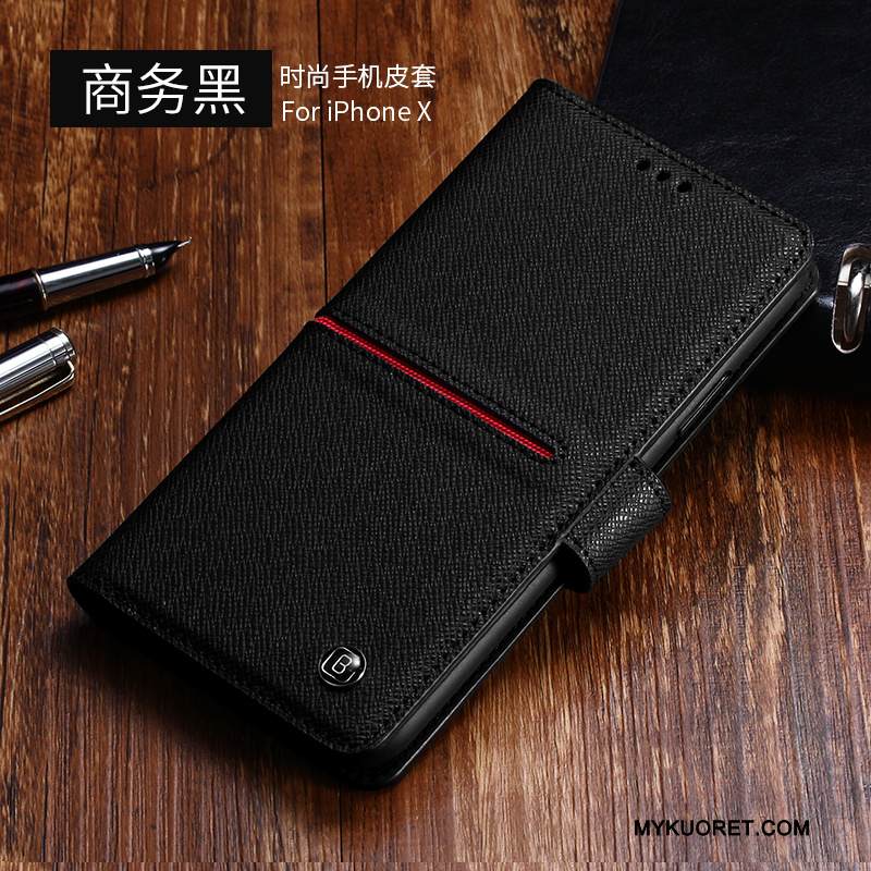 Kuori iPhone X Suojaus Puhelimen Kuoret Liiketoiminta, Kotelo iPhone X Kuoret Murtumaton Kortti