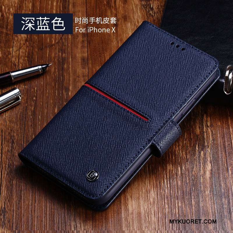 Kuori iPhone X Suojaus Puhelimen Kuoret Liiketoiminta, Kotelo iPhone X Kuoret Murtumaton Kortti
