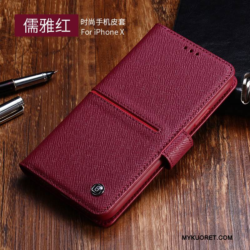 Kuori iPhone X Suojaus Puhelimen Kuoret Liiketoiminta, Kotelo iPhone X Kuoret Murtumaton Kortti