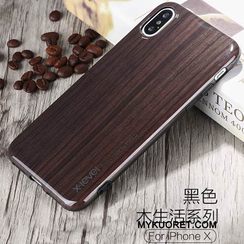 Kuori iPhone X Suojaus Puhelimen Kuoret Murtumaton, Kotelo iPhone X Pehmeä Neste Kulta Ultra