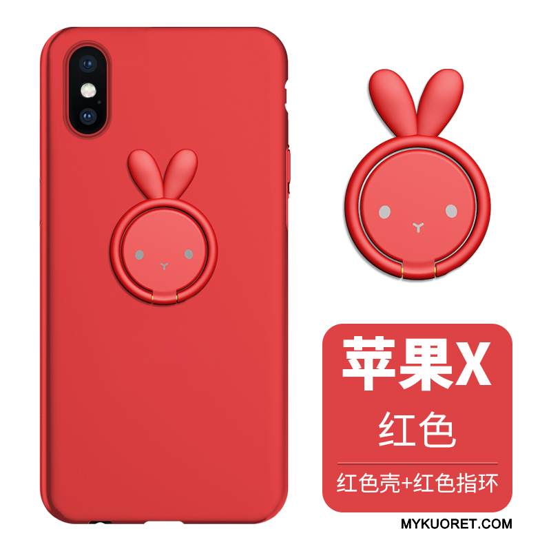 Kuori iPhone X Tuki Puhelimen Kuoret Punainen, Kotelo iPhone X Pehmeä Neste Uusi Ultra