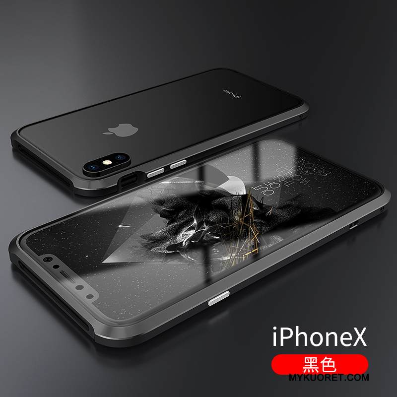 Kuori iPhone X Ylellisyys Kehys Ultra, Kotelo iPhone X Luova Murtumaton Violetti