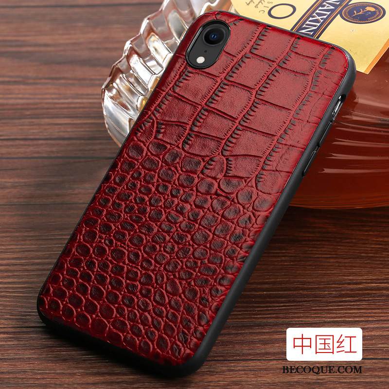 Kuori iPhone Xr Laukut Murtumaton Persoonallisuus, Kotelo iPhone Xr Nahka Muokata Musta