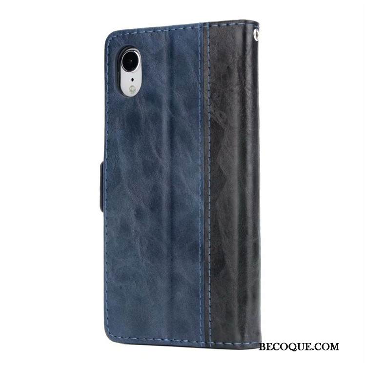 Kuori iPhone Xr Laukut Murtumaton Ripustettavat Koristeet, Kotelo iPhone Xr Kuoret Kortti Sininen