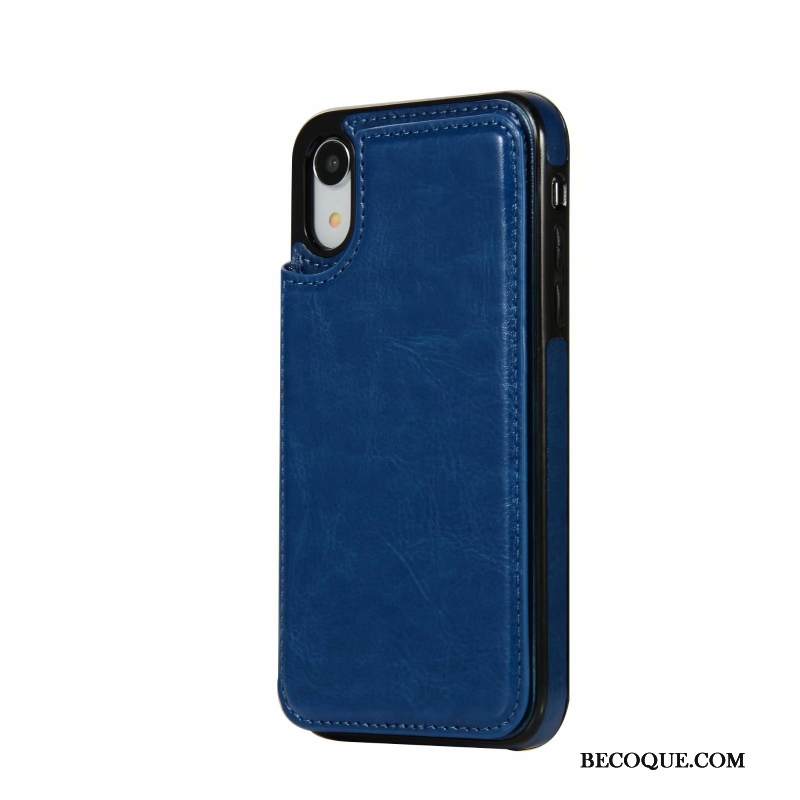 Kuori iPhone Xr Laukut Puhelimen Kuoret Murtumaton, Kotelo iPhone Xr Nahka Uusi Kortti